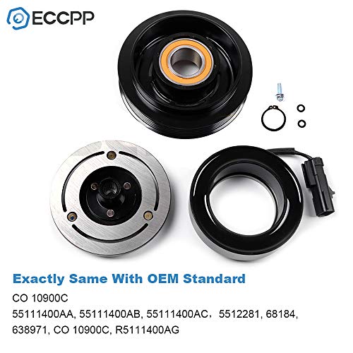 Image of ECCPP AC Compressor Clutch Fit for Jeep Liberty 3.7L 2006-2008