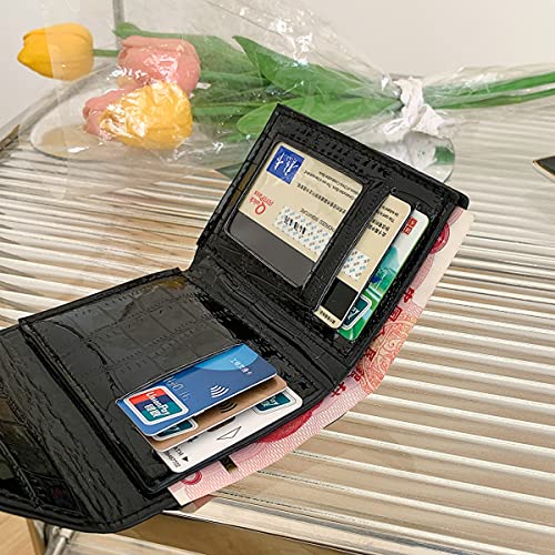 2023 fashion wallet European and American style card bag female cross-border trend multicolor bright versatile tide (Gold)4