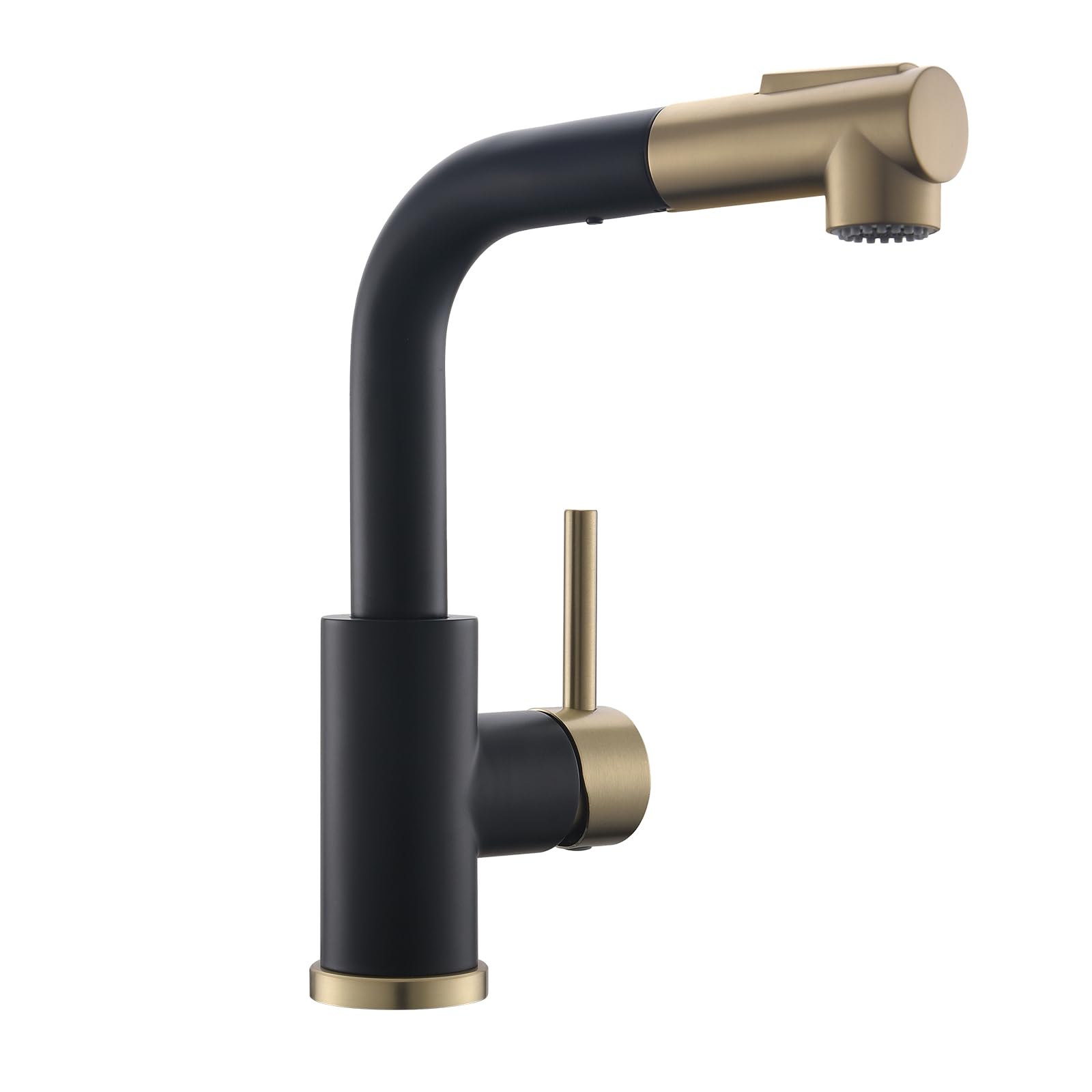 GIMILI Bar Sink Faucet Black and Gold Single Hole