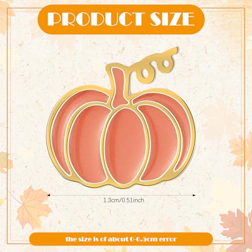 Tondiamo 9 Pairs Fall Pumpkin Earring Harvest Pumpkin Warm Tones Earring for Women Cute Lightweighted Thanksgiving Autumn Party Halloween Costumes Accessories Jewelry Gifts2
