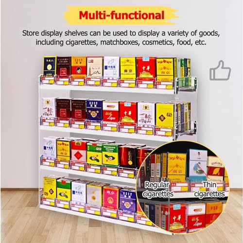 Expositor acrílico transparente para cigarrillos y soporte expositor 7