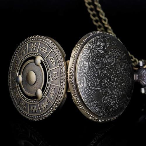 Image of AUGEN Premium Pocket Watch Metal Keychain Naruto 6 Retro Vintage for Gifting With Key Ring Anti-Rust (Pack Of 1)