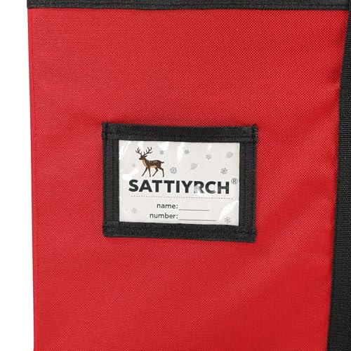 Sattiyrch Christmas Ornament Storage Box,8 Trays with Customizable Dividers,Canvas,Dust-Proof, Collapsible,Portable with Dual Handles,Holds Up to 128 x 2.36 Ornaments by Sattiyrch - Image 5