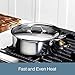 All-Clad D3 3-Ply Stainless Steel Stockpot 6 Quart Induction Oven Broiler Safe 600F Pots and Pans, Cookware Silver