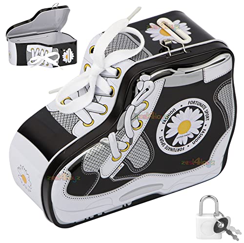 Image of Zest 4 Toyz Money Bank for Kids with Lock N Key Metal Piggy Bank Gullak Money Box Coin Bank Shoe Lace Activity Learning Toy Return Gifts