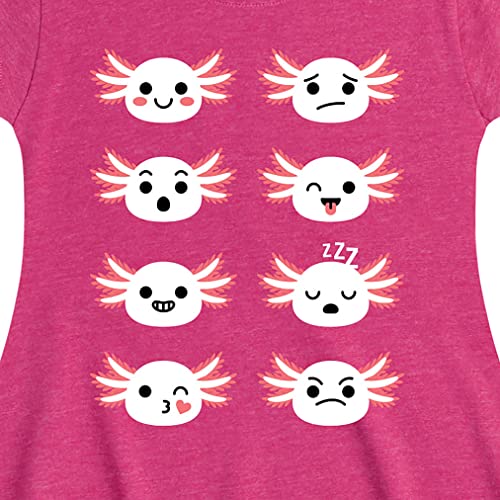 Instant Message - Axolotl Emotion Grid - Toddler and Youth Girls Fit and Flare Dress2