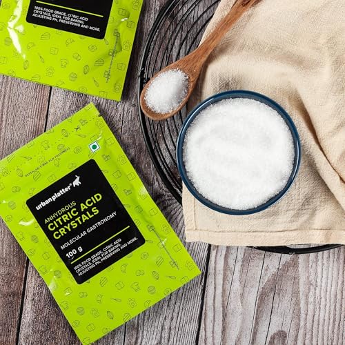 Image of urban platter Pure Citric Acid Crystals Powder, 100 Grams