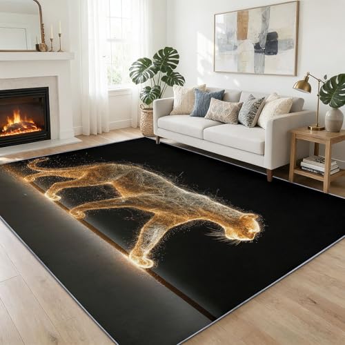Tapis de salon lavable pour chambre parentale et bureau chic
