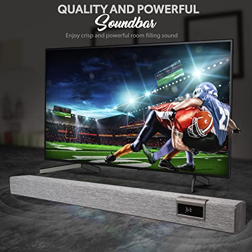 Pyle Home Bluetooth Audio Sound Bar Stylish, 60W 35" For Tv, Supports 4K & Hdmi Tv's, Optical, Coaxial, Aux, W/Remote Control, Coaxial & Rca Cables, Class D Digital Stereo Power Amplifier - Psbv40Bt #TOP2
