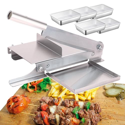 Cortador manual de carne y cortador de huesos con hoja de acero inoxidable, cortador de costillas para uso en cocina, eficiente máquina de sierra manual para cortar carne
