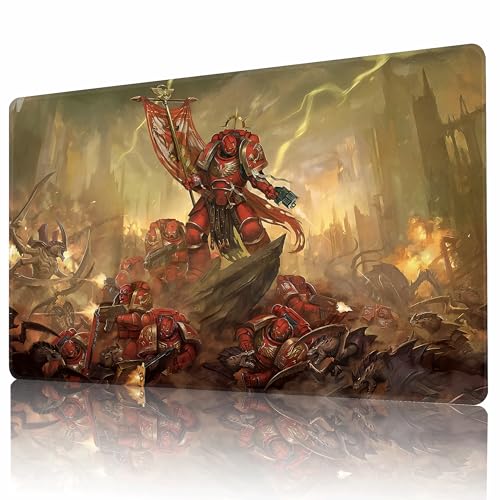 Playmat MTG TCG DND with Storage Bag & 7 Dice Premium Edge-Locking Design Play Mat with Zones for Magic Playmat Gaming Mat (04)