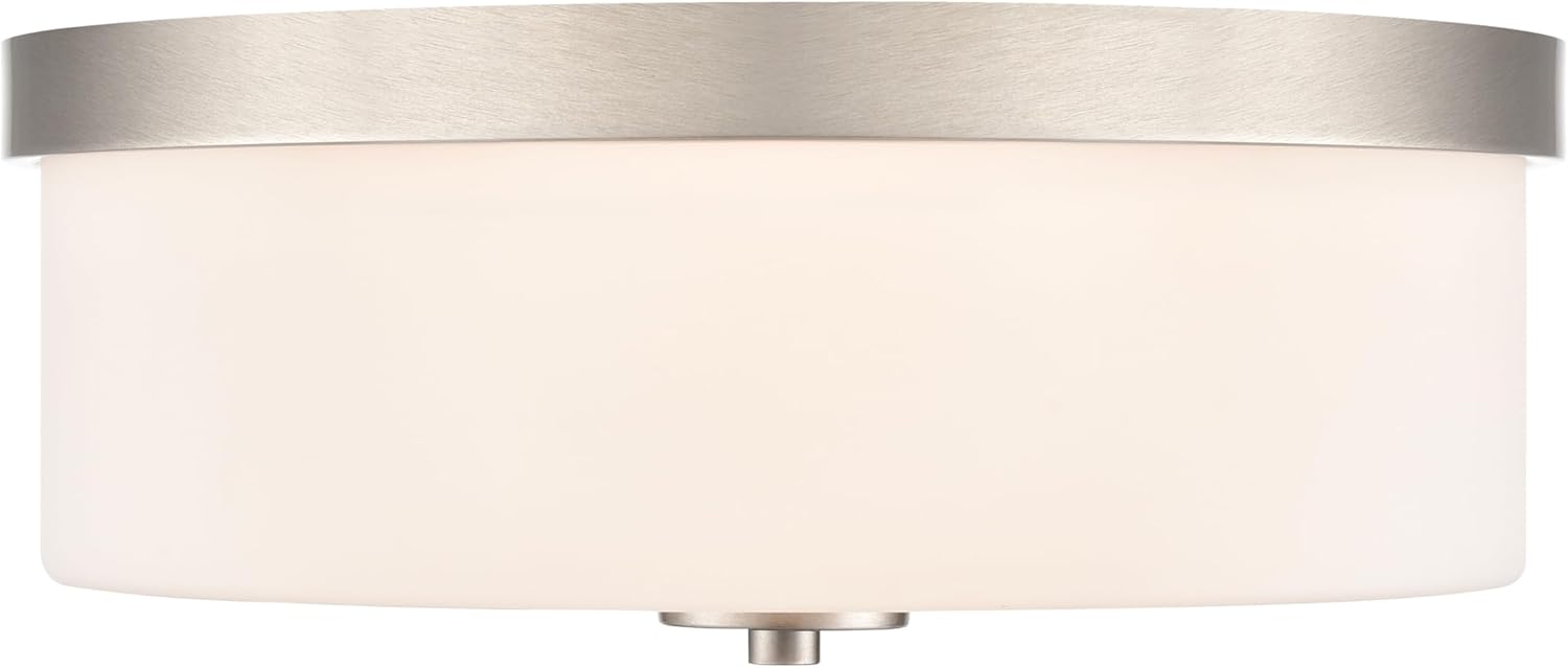 ML Lighting 214102-BN Laphia 13.25" Wide 2-Light Flushmount - Brushed Nickel