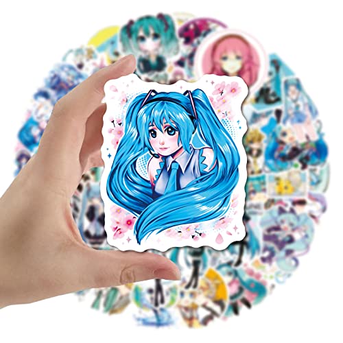 Hatsune Miku Collection Sticker Pack 50pcs for Water Bottles Laptops Cars Skateboards Mens Cave Decorations Teens Adults Sticker - Image 2