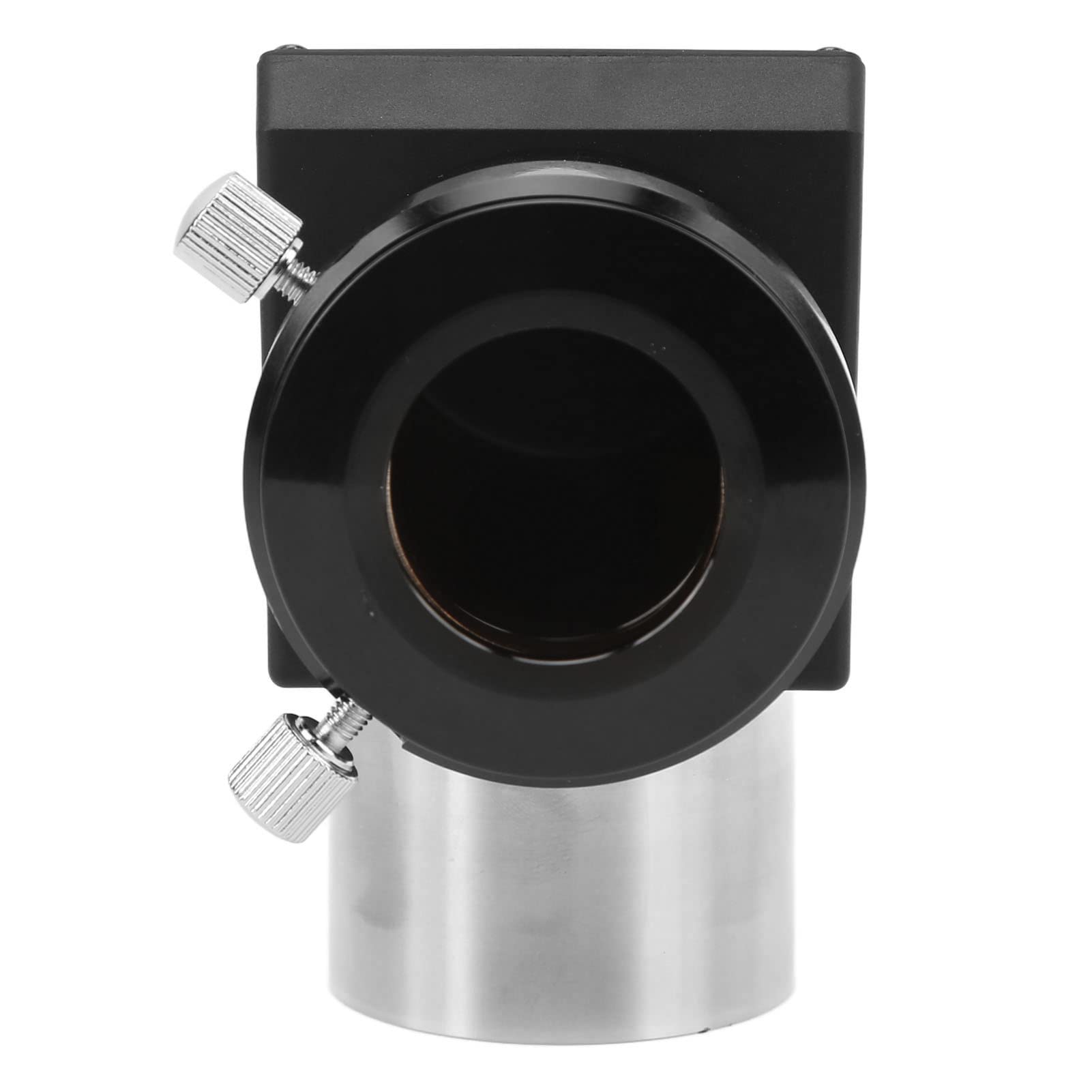 Qiilu Monture de Miroir de Télescope, Miroir Zénith de Prisme D'adaptateur Diagonal de 2 Pouces à 90 Degrés pour Accessoires de Télescope Astronomique