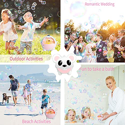 image for ritastar Bubble Machine with Bubble Solution,Automatic Electric Cartoo