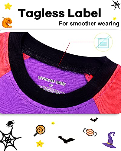 Image of DAUGHTER QUEEN Boys & Girls 100% Cotton Halloween & Christmas PJS 18M-12Y