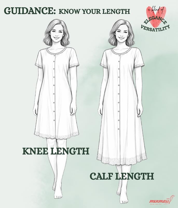 Image of MENMAII Women's Cotton Designer Dress|Fits up to 3XL| Front Open Button Down | Asymmetrical Hem | Chelsea Collar | Drop Shoulder | Flowy Loose Fit | Knee Length | Free Size [Pink Leaf]