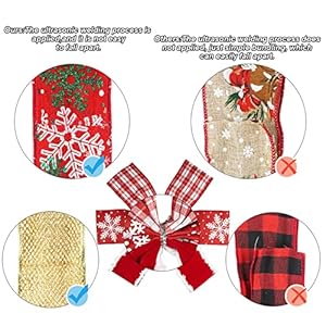 Christmas Tree Topper Bow,48''x 13'' Large Velvet Christmas Wreath Bows Xmas Ornaments with Long Plaid Streamer Wired Edge Ribbon for Farmhouse Christmas Decoration (Red) Christmas Tree Topper Bow48x 13 Large Velvet Christmas Wreath Bows Xmas Ornaments with Long Plaid Streamer Wired Edge Ribbon for Farmhouse Christmas Decoration Red