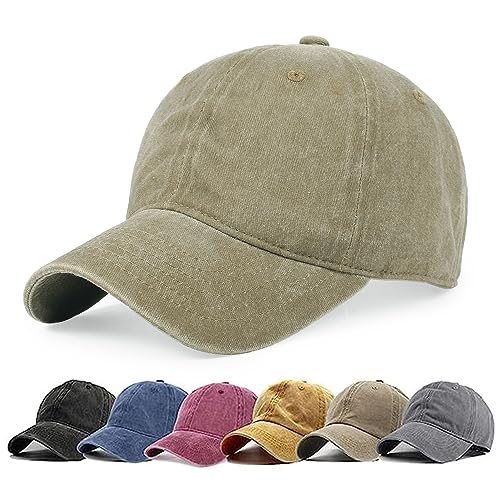Image of HH HOFNEN Baseball Cap Washed Cotton Unstructured Vintage Hat for Men Women
