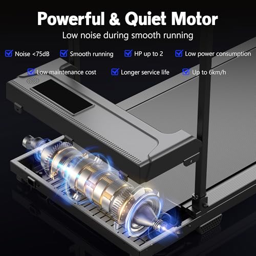 Serenilite Under-Desk Portable Compact Walking Pad Treadmill