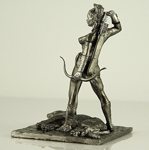 Amazon Warrior 'Diana' Metal Sculpture. Collection 54Mm (Scale 1/32) Miniature Figurine. Tin Toy Soldiers #TOP1