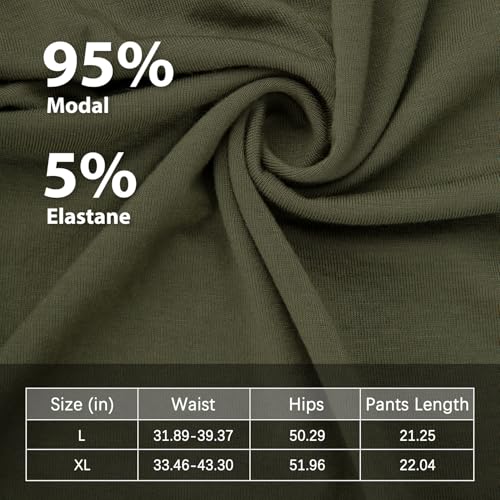 Image of Mens Pajama Shorts, Mens Sleep Shorts Lounge Soft Comfy Pj Bottom Sleeping Pants Breathable Summer Modal Sleepwear(2 Packs)