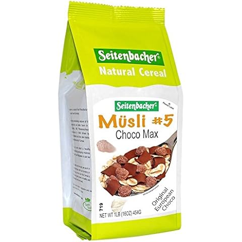 Seitenbacher Muesli #5 Choco Muesli, 3 pack 16-Ounce bags, made in Germany Cover