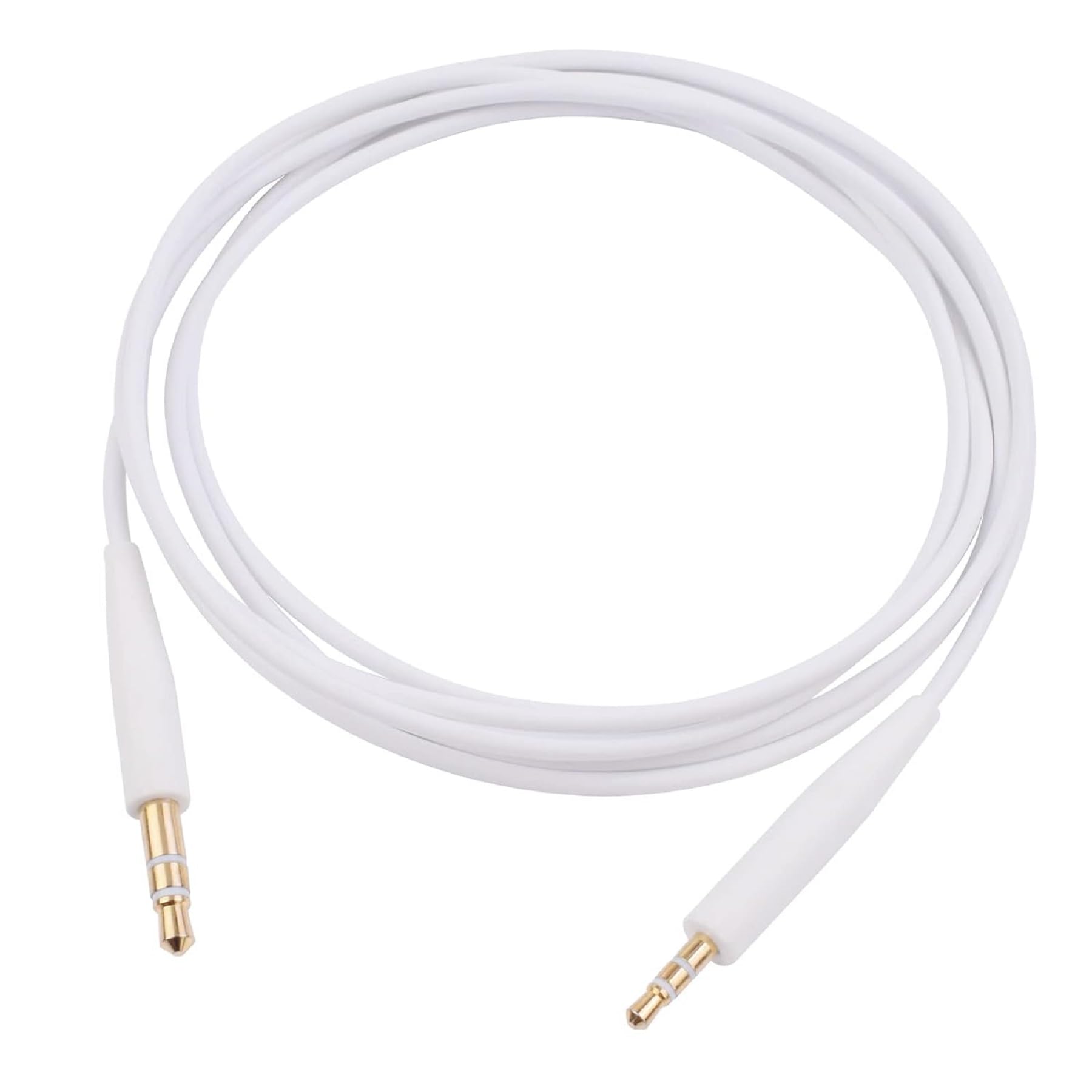 Replacement Audio Cable Cord Wire Compatible with Bose 700 QuietComfort QC45 QC35II QC35 QC25 Noise Cancelling Headphones, SoundTrue Soundlink On-Ear 2 OE2 OE2i Headphones Aux Cord (No Mic) (White)
