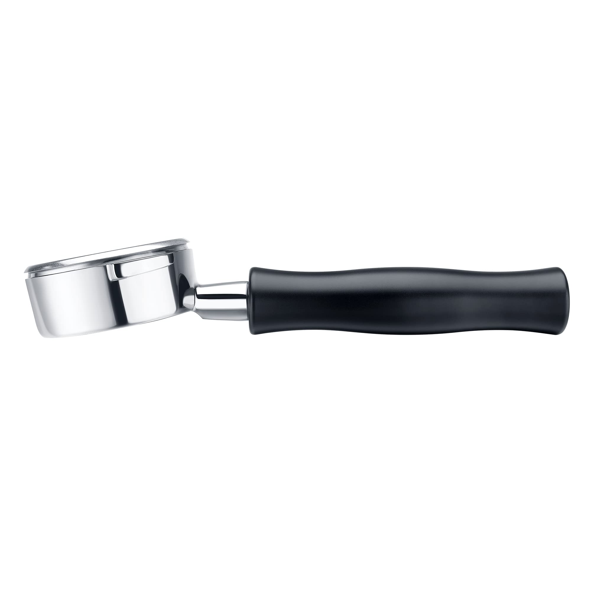 Normcore Portafiltro sin fondo de 58 mm, compatible con Nuova Simonelli, con cabeza de acero inoxidable y cesta de filtro y mango de aluminio anodizado (cesta incluida) - Portafiltro para máquina de