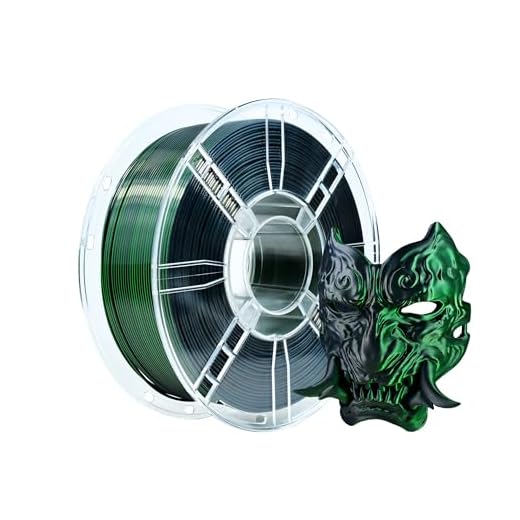 ⚡ iBOSS Silk PLA+ Filament 1.75mm +/- 0.02mm Black Green Dual Color PLA Plus 3D Printer Filament 2 in 1 Coextrusion 1KG Spool(2.2lbs) 3D Printing Filament Fits for Most FDM 3D Printers