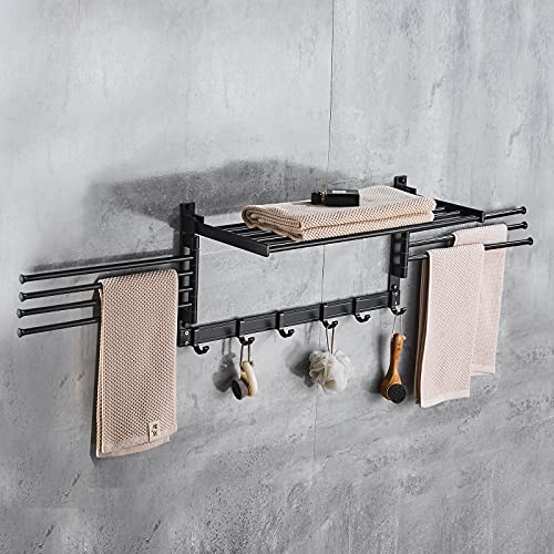 Séchoir à linge mural pliable pour optimiser les petits espaces humides - 4