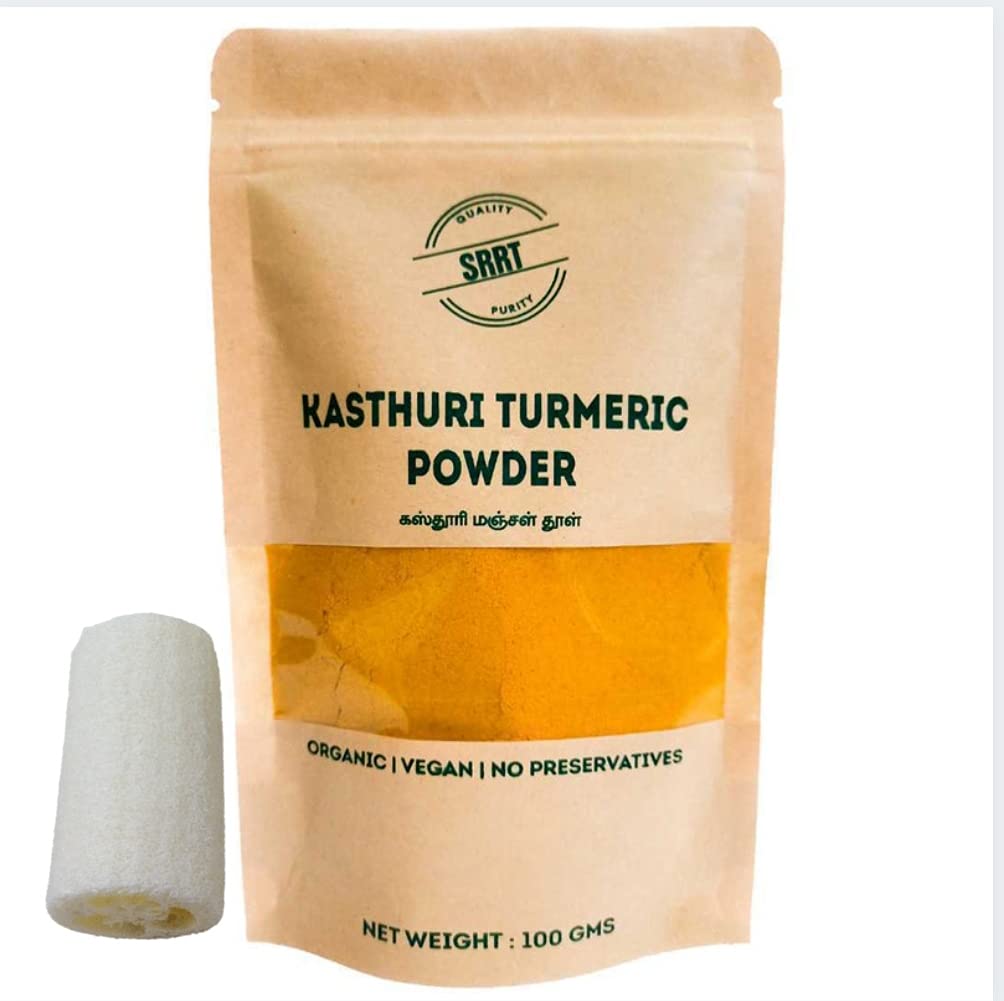Organic Kasthuri Turmeric Powder for Skin Care & Natural Bath Scrub.-image-33