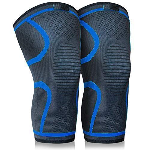 GymWar Knee Cap for Men Sports Knee Brace for Knee Pain, Gym, and Running for Men and Women (Free Size) Pair, Blue By GymWar (B08Y92QSVP) Amazon Price History, Amazon Price Tracker