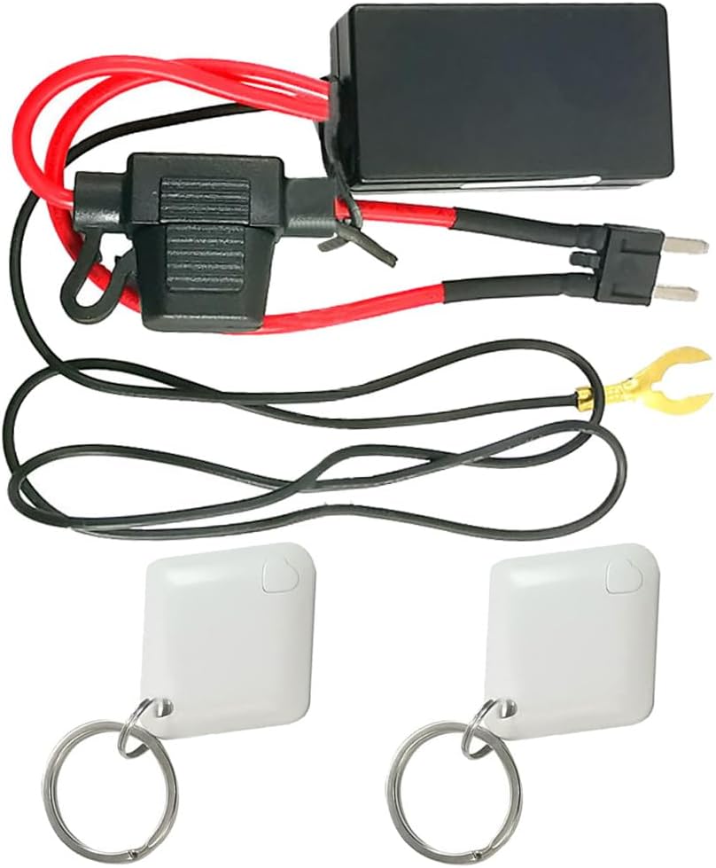 Car Intelligent Anti-Robbery System, M506 Immobilizer System with 2 Remotes, Car Wireless Immobilizer, Compatible with 12 V DC Gasoline Vehicles, Motorcycles