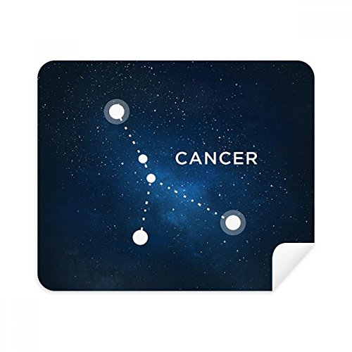 Cancer Constellation Zodiac Sign Cleaning Cloth Screen Cleaner 2pcs Suede Fabric