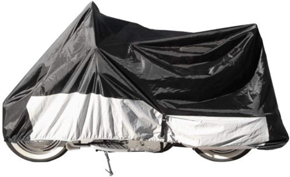 COVERMAX Deluxe Motorcycle Cover Cruiser Standard with Full Dress LG Black