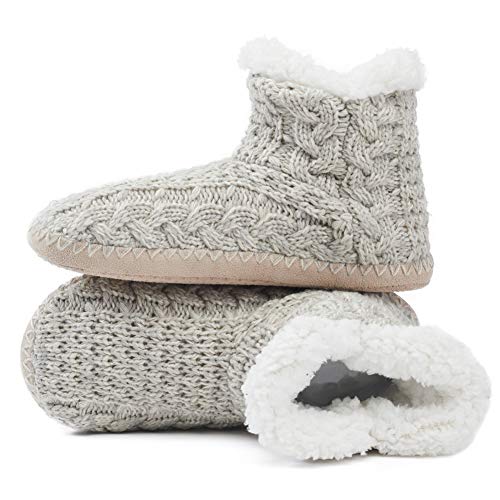 maamgic Womens Fuzzy Slipper Bootie Cozy Slipper Socks with Grippers for Home Bedroom Girls
