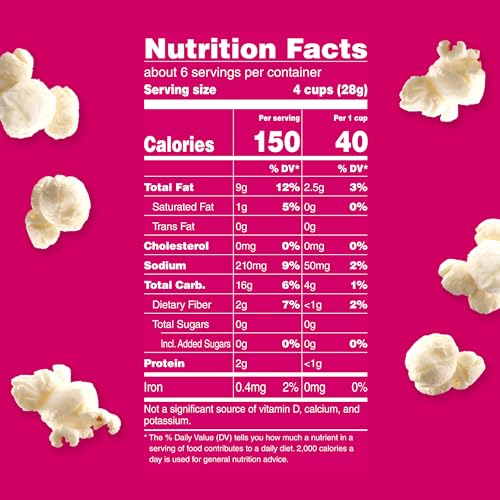 Image of Angie's BOOMCHICKAPOP Sea Salt Popcorn, Gluten Free, Party Size, 6.7 oz.