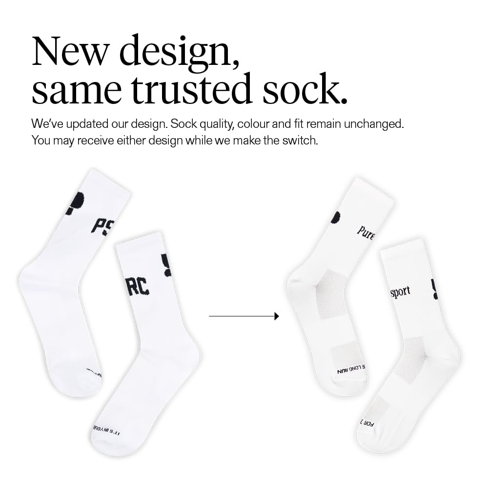 Puresport Performance Running Socks, Moisture-Wicking Training Socks with Subtle Compression for Women & Men, Ideal for Long-Distance Running, Gym & Hyrox — view 3