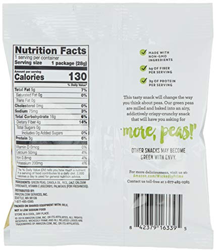 Wickedly Prime Pea Crisps, Snack Pack, 1 Ounce (Pack of 28) - Thumbnail 3