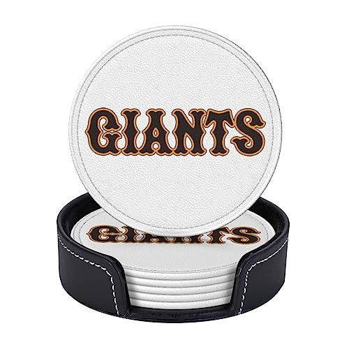 読売ジャイアンツ コースター おしゃれ 6枚入り 収納ケース付き 丸型 直径10cm 耐熱性 防水 滑り止め 業務用 食事 レストラン 子供 大人