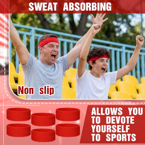 Image of Libima Kids Sweatbands Bulk Boys Headband for Sports Kids Cotton Terry Youth Sweatbands Elastic Sports Headbands Wicking Athletic Bands for Team Activity