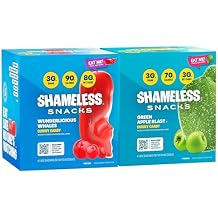 Shameless Snacks Wunderlicious Duo Green Apple Blast & Wunderlicious Whales Bundle Low Sugar Gummy Candy - Vegan, Gluten-Free, Low-Calorie Gummies