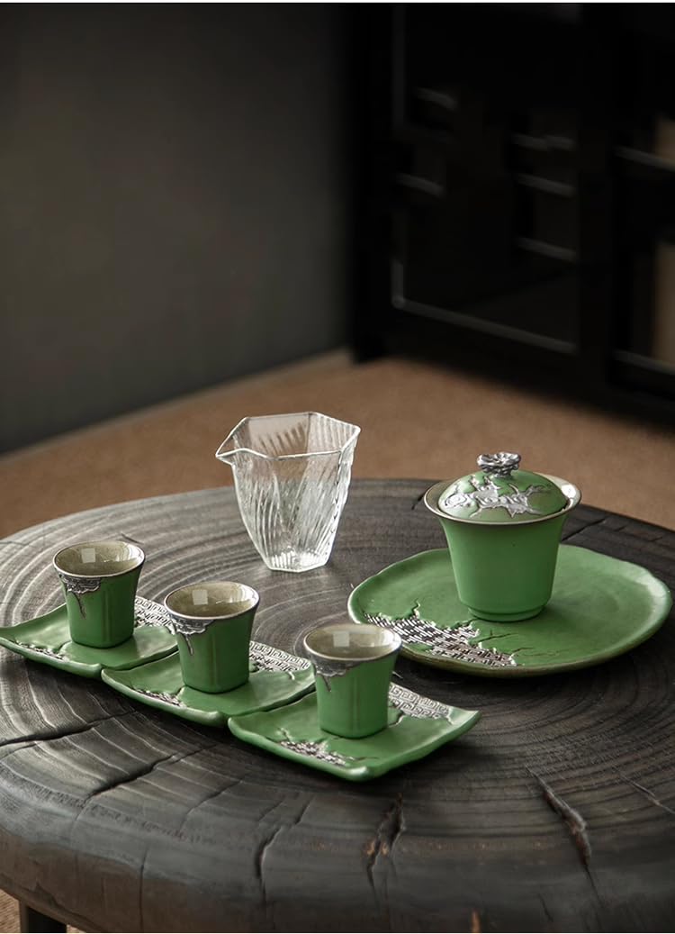 Chinesisches Teeservice, Gongfu-Teekanne, Teetasse, Teezubereitung für Senioren – Set 1