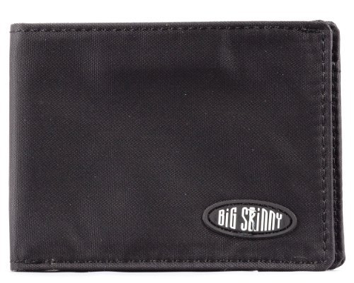 Big Skinny Slimline Bi-Fold Slim Wallet voor heren, geschikt voor maximaal 25 kaarten, bruin