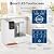 ExploreHorizon High-Efficiency Countertop Reverse Osmosis Water Filtration System—100 GPD, 5-Stage, 4:1 Pure to Drain, Dual Tank, NSF/58, TDS Display, Portable Pitcher, No-Install, 120V, White