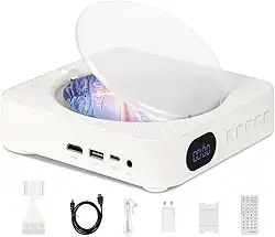 100-240V, CD Player, DVD Player, CD Player Portatil, DVD Player HDMI, Leitor de CD E DVD Externo, Leitor de CD/DVD Multifuncional, Suporta Saída HDMI HD 1080P, Alto-Falantes Integrados