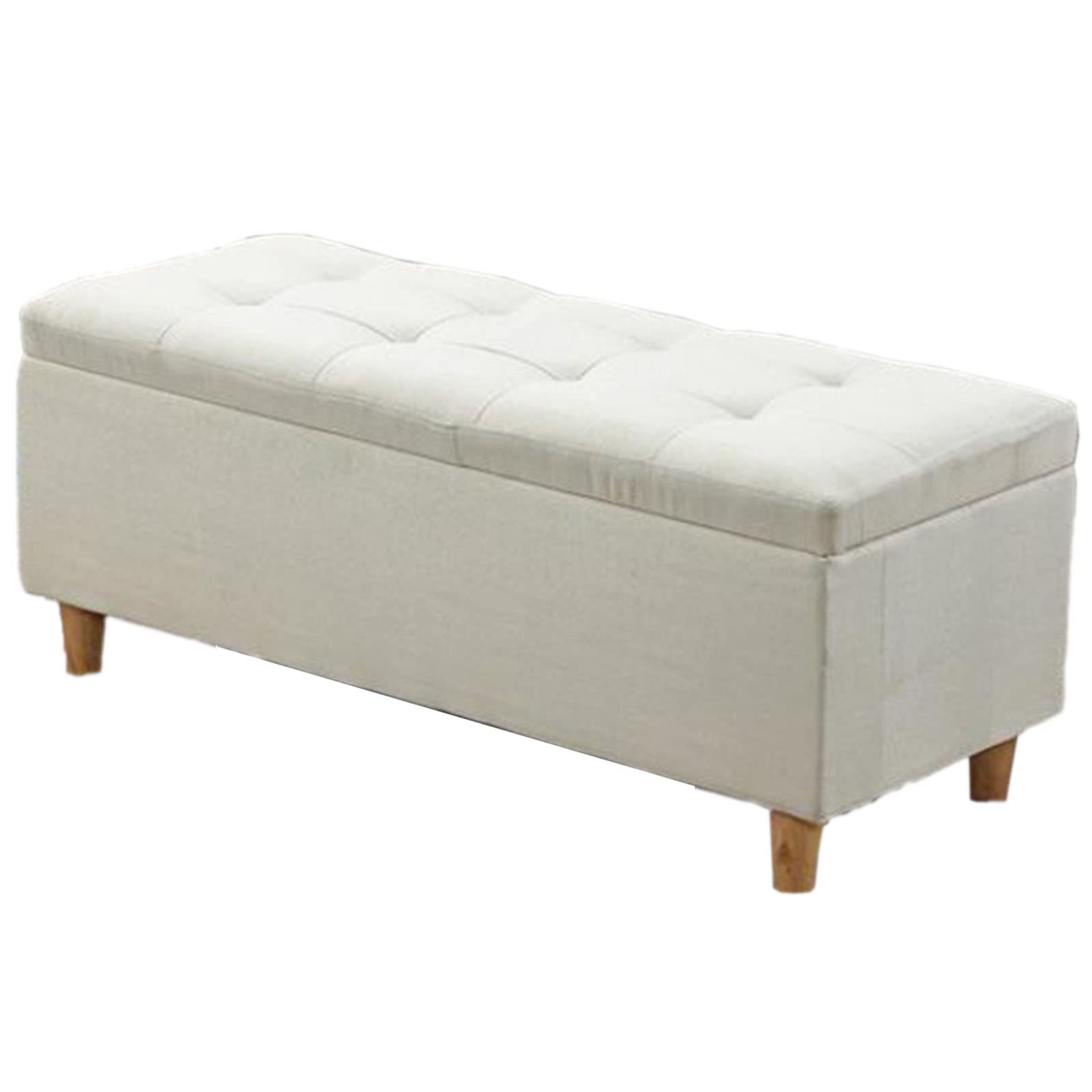 GHFXSCV Elegant Storage Bench with Cushion, Multifunctional Footrest & Blanket Holder for Bedroom and Living Room, Large 60x40x40 cm Shoe nizer, Stylish Home Décor