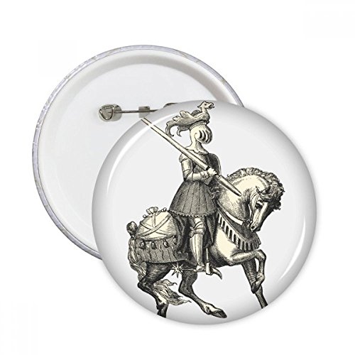 Chevaliers médiévaux de l'Europe badge bouton pour personnaliser un sac ou veste