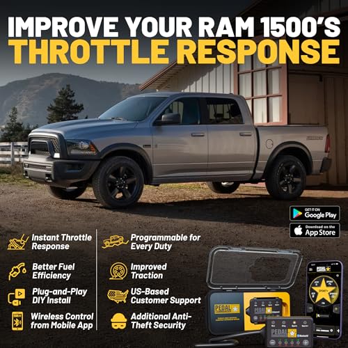 Image of PEDAL COMMANDER for Ram 1500 Classic 2019-2024 Throttle Response Controller - 36 Driving Settings & App Control, Plug & Play, Throttle Controller Upgrades, Ram 1500 Classic Truck